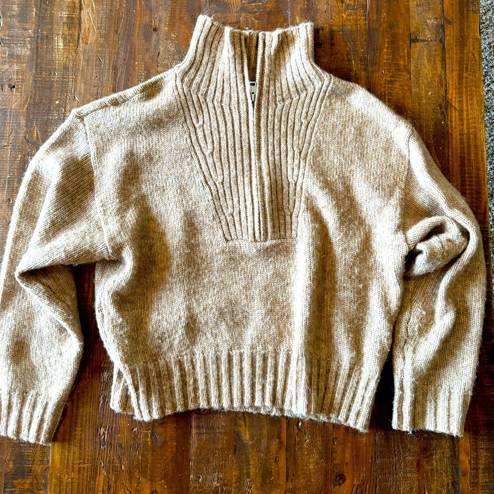 American Eagle 3/4 zip sweater